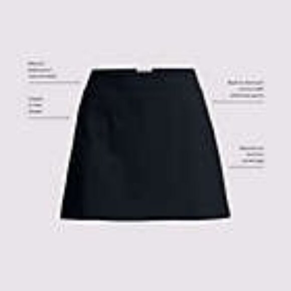 Lands End Womens 8 Blue Swim Skirt Nylon Spandex Travel Vacation Summer - Picture 9 of 11